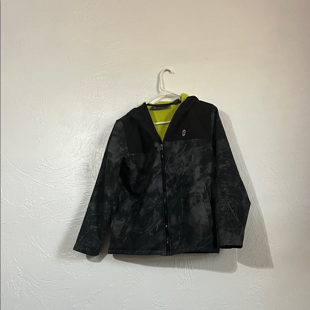 Free Country Black and Green Kids Pea Coat